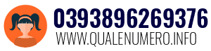 Numero di telefono 0393896269376 0393896269376