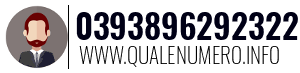 Numero di telefono 0393896292322 0393896292322