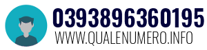 Numero di telefono 0393896360195 0393896360195