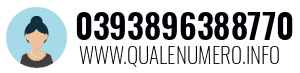 Numero di telefono 0393896388770 0393896388770