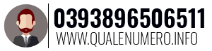 Numero di telefono 0393896506511 0393896506511