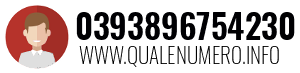 Numero di telefono 0393896754230 0393896754230
