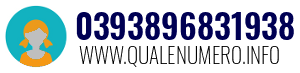 Numero di telefono 0393896831938 0393896831938