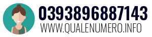Numero di telefono 0393896887143 0393896887143