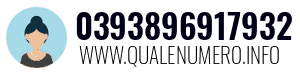 Numero di telefono 0393896917932 0393896917932
