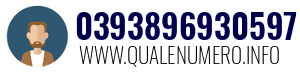 Numero di telefono 0393896930597 0393896930597