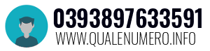 Numero di telefono 0393897633591 0393897633591