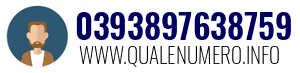 Numero di telefono 0393897638759 0393897638759