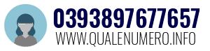 Numero di telefono 0393897677657 0393897677657