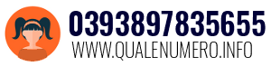 Numero di telefono 0393897835655 0393897835655