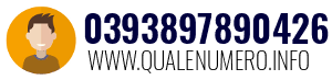 Numero di telefono 0393897890426 0393897890426
