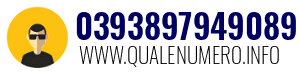 Numero di telefono 0393897949089 0393897949089