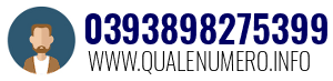 Numero di telefono 0393898275399 0393898275399