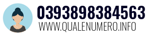 Numero di telefono 0393898384563 0393898384563