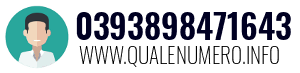 Numero di telefono 0393898471643 0393898471643