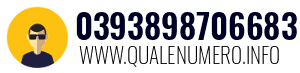 Numero di telefono 0393898706683 0393898706683