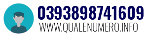 Numero di telefono 0393898741609 0393898741609
