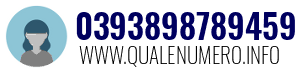 Numero di telefono 0393898789459 0393898789459