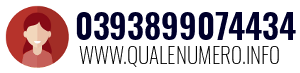 Numero di telefono 0393899074434 0393899074434