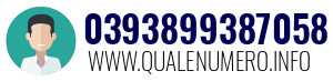 Numero di telefono 0393899387058 0393899387058