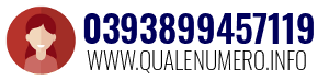 Numero di telefono 0393899457119 0393899457119