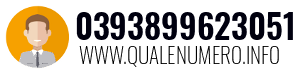 Numero di telefono 0393899623051 0393899623051