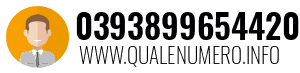 Numero di telefono 0393899654420 0393899654420