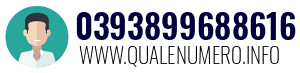 Numero di telefono 0393899688616 0393899688616