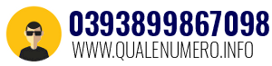 Numero di telefono 0393899867098 0393899867098