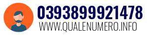 Numero di telefono 0393899921478 0393899921478
