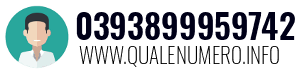 Numero di telefono 0393899959742 0393899959742