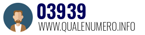 Numero di telefono 03939 03939