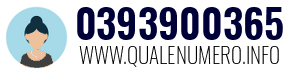 Numero di telefono 0393900365 0393900365