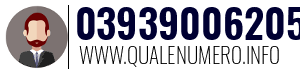 Numero di telefono 03939006205 03939006205
