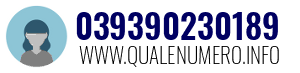 Numero di telefono 039390230189 039390230189