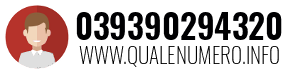 Numero di telefono 039390294320 039390294320