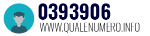 Numero di telefono 0393906 0393906