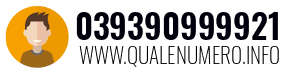 Numero di telefono 039390999921 039390999921
