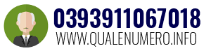 Numero di telefono 0393911067018 0393911067018