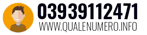 Numero di telefono 03939112471 03939112471