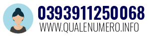 Numero di telefono 0393911250068 0393911250068