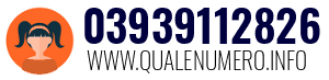 Numero di telefono 03939112826 03939112826