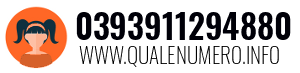 Numero di telefono 0393911294880 0393911294880