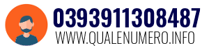 Numero di telefono 0393911308487 0393911308487