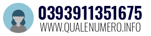 Numero di telefono 0393911351675 0393911351675