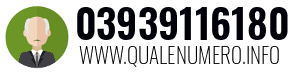 Numero di telefono 03939116180 03939116180