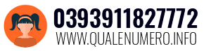 Numero di telefono 0393911827772 0393911827772