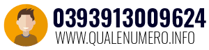 Numero di telefono 0393913009624 0393913009624