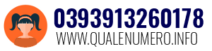 Numero di telefono 0393913260178 0393913260178
