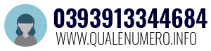 Numero di telefono 0393913344684 0393913344684